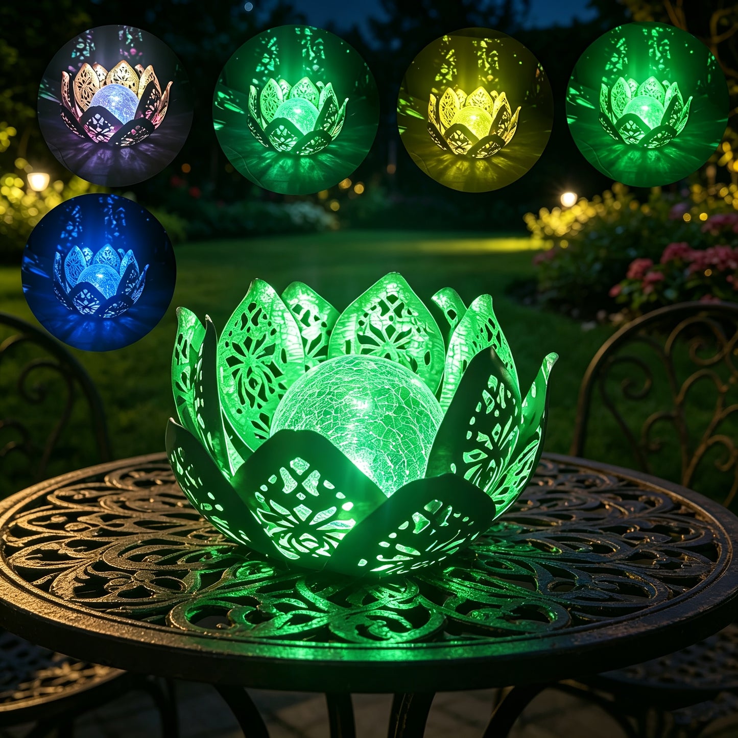 LOTUSGLOW – Solar Lotus Table Lamp