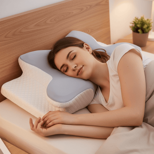 RESTOVA – Contour Neck Pillow – Ergonomic cervical support sleep cushion