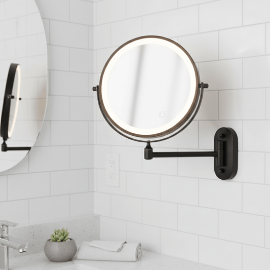 BRIGHTLOOK – Magnifying Mirror – Rechargeable LED makeup mirror