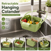 DRAINHOOK – Retractable Hanging Storage Colander for Convenient Organization