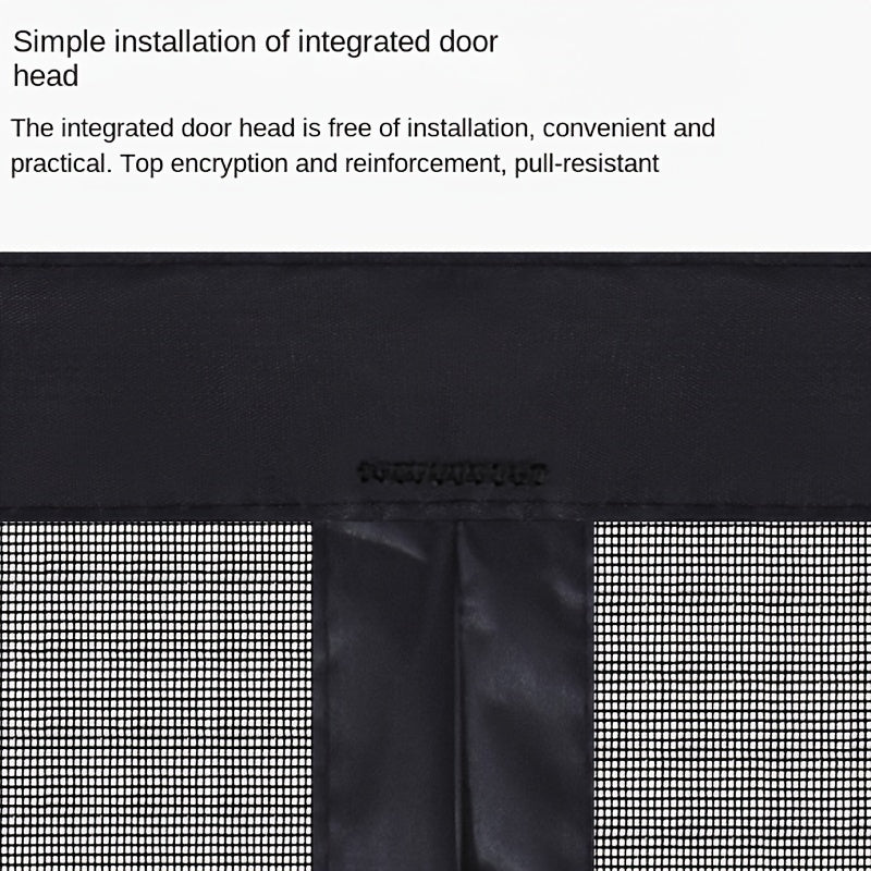 MESHSHIELD - Magnetic mesh door curtain for hands-free insect protection