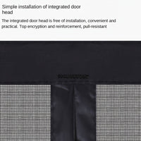 MESHSHIELD - Magnetic mesh door curtain for hands-free insect protection