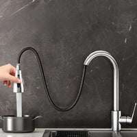 SWIVELIX – Pull Out Sink Faucet with Flexible Spray Settings