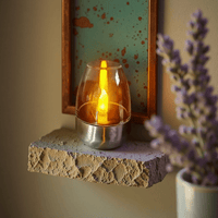 SOLCANDLE – Rechargeable Flickering Lantern for Patio and Restaurant Decor