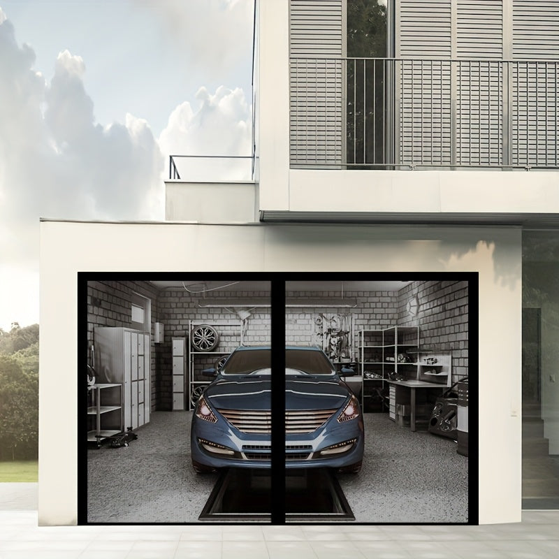MESHSHIELD - Magnetic mesh door curtain for hands-free insect protection