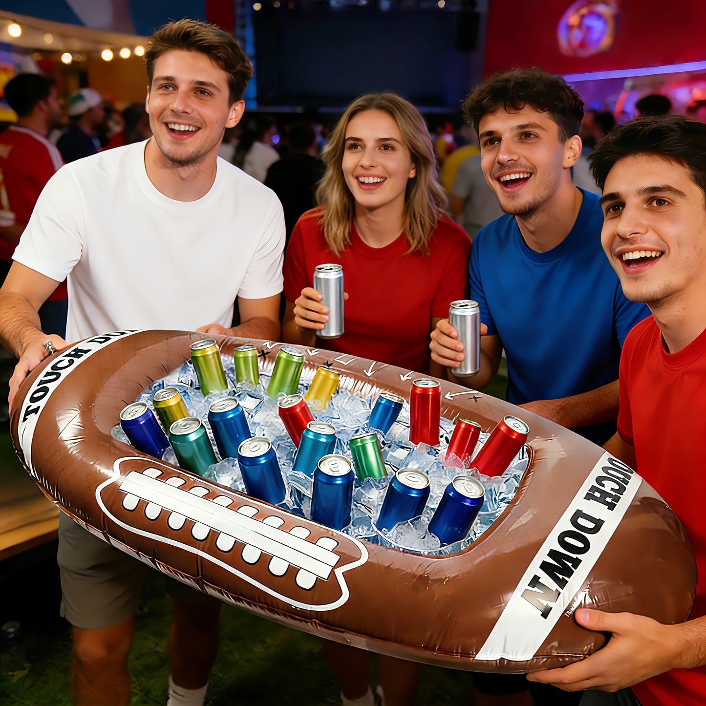 GAMEFEST – Inflatable Football Decoration for Lawn and Beach Parties