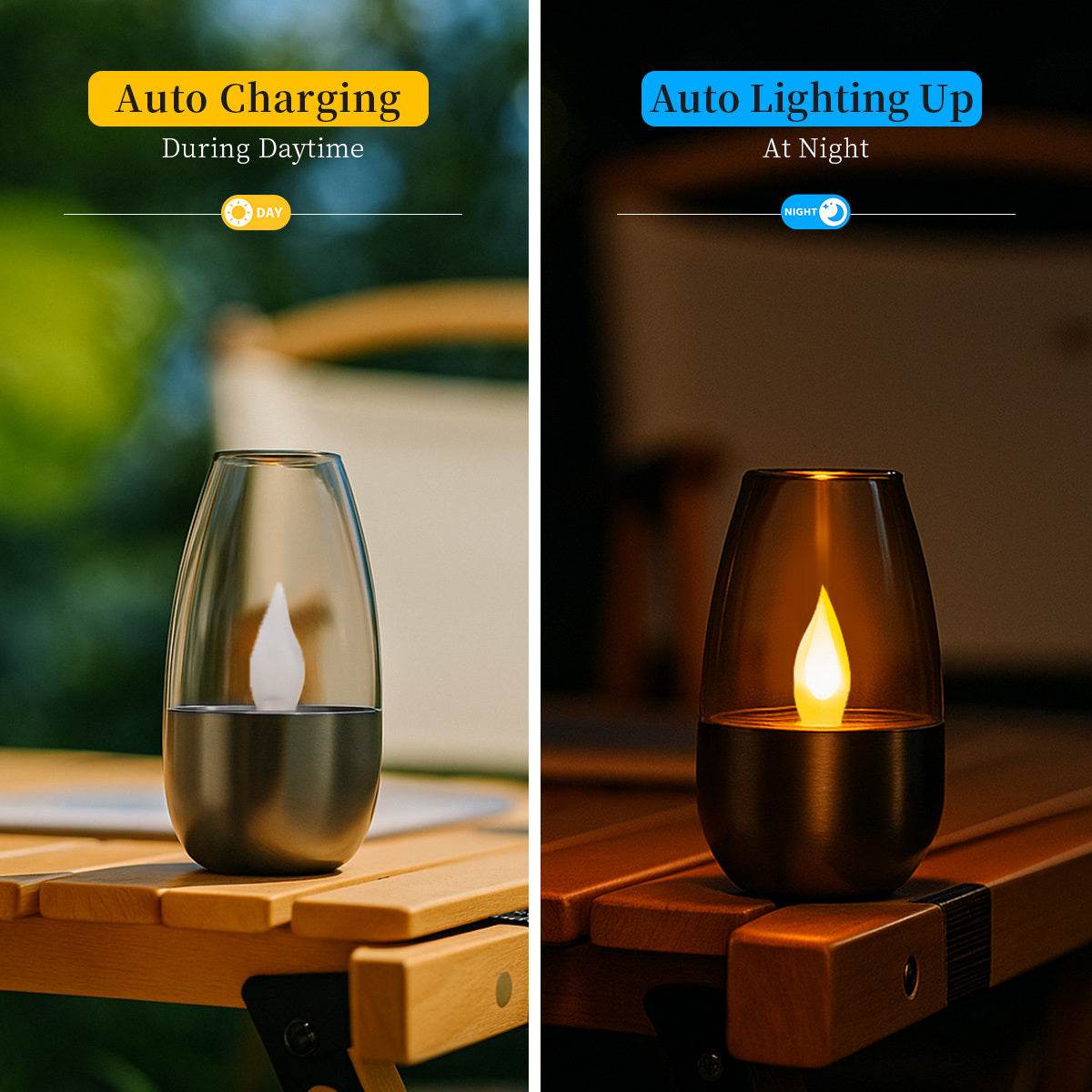 FLAMELUX – Warm Solar Candle Lights