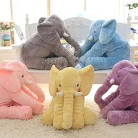 SOFTUSK - Plush elephant cushion designed for cozy comfort and decorative relaxation