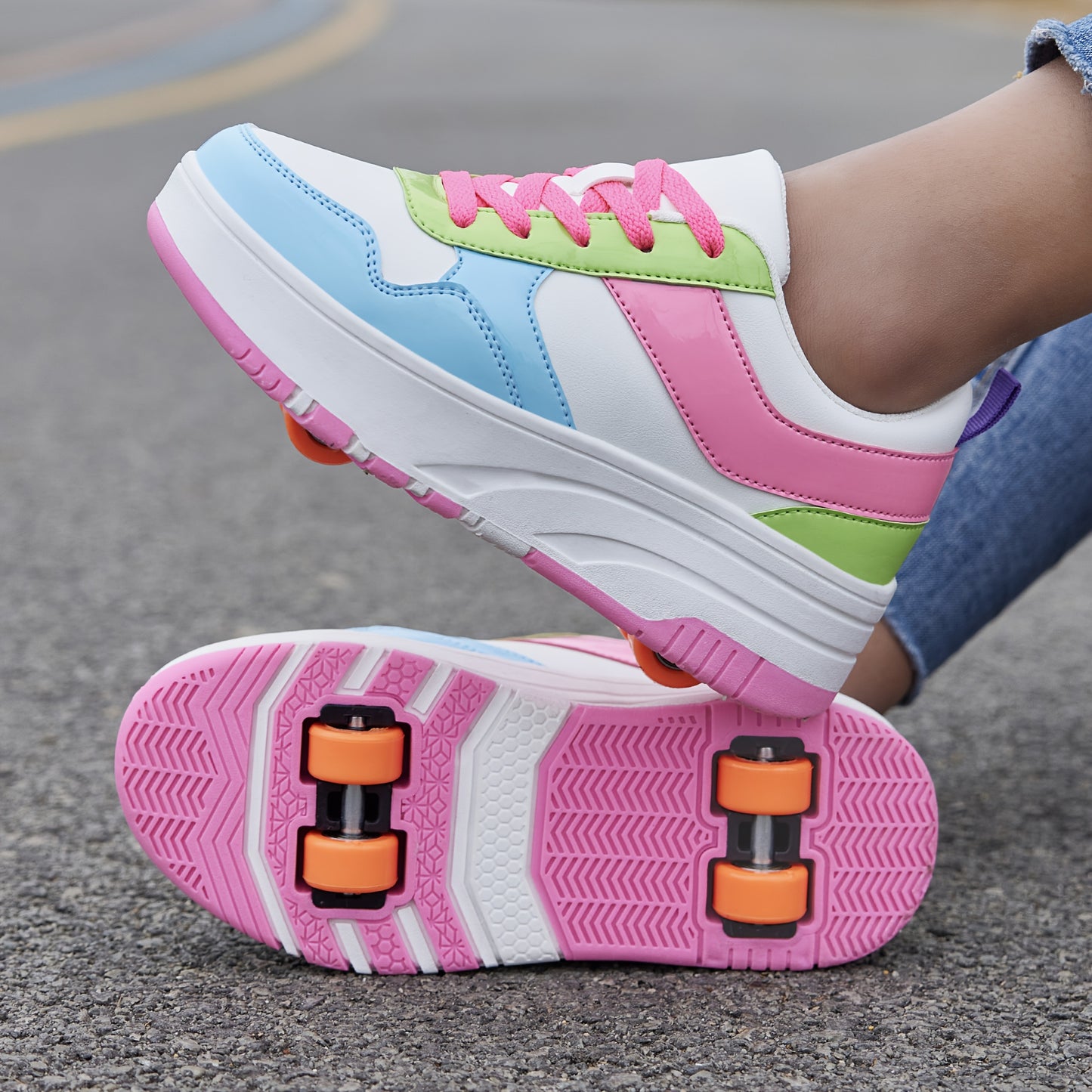 SKATEVIBE – Patchwork Outdoor Walking Sneakers