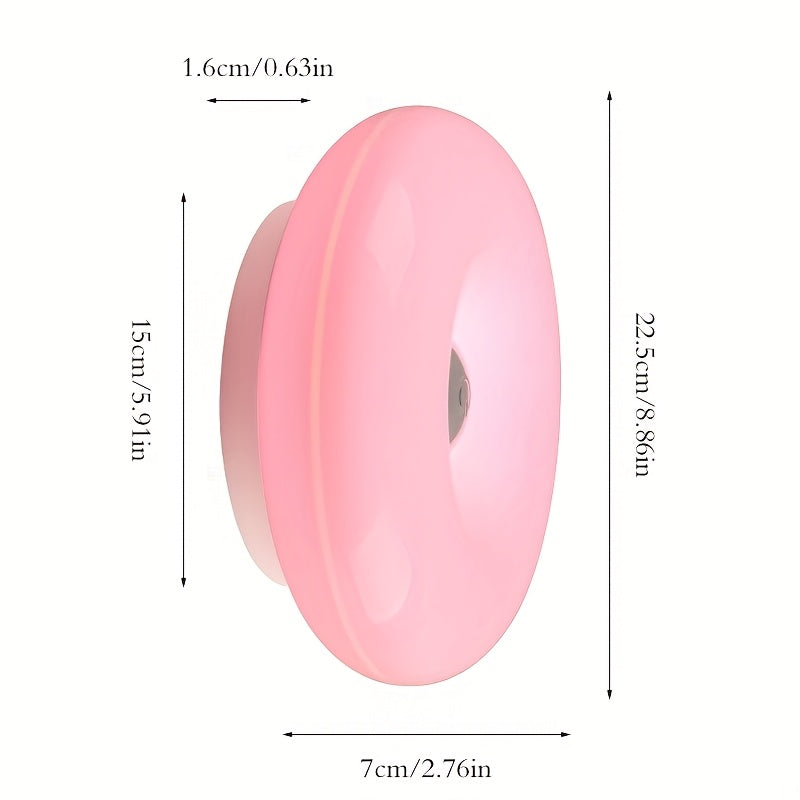 DONULUX – Modern Orange Donut Lamp for Stylish Ambient Lighting