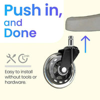 HUSHROLL – Quiet-Glide Casters for Smooth Movement