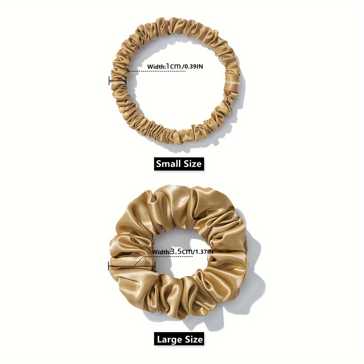 HAIRNOVA – 2-Pack Minimalist Hair Scrunchies
