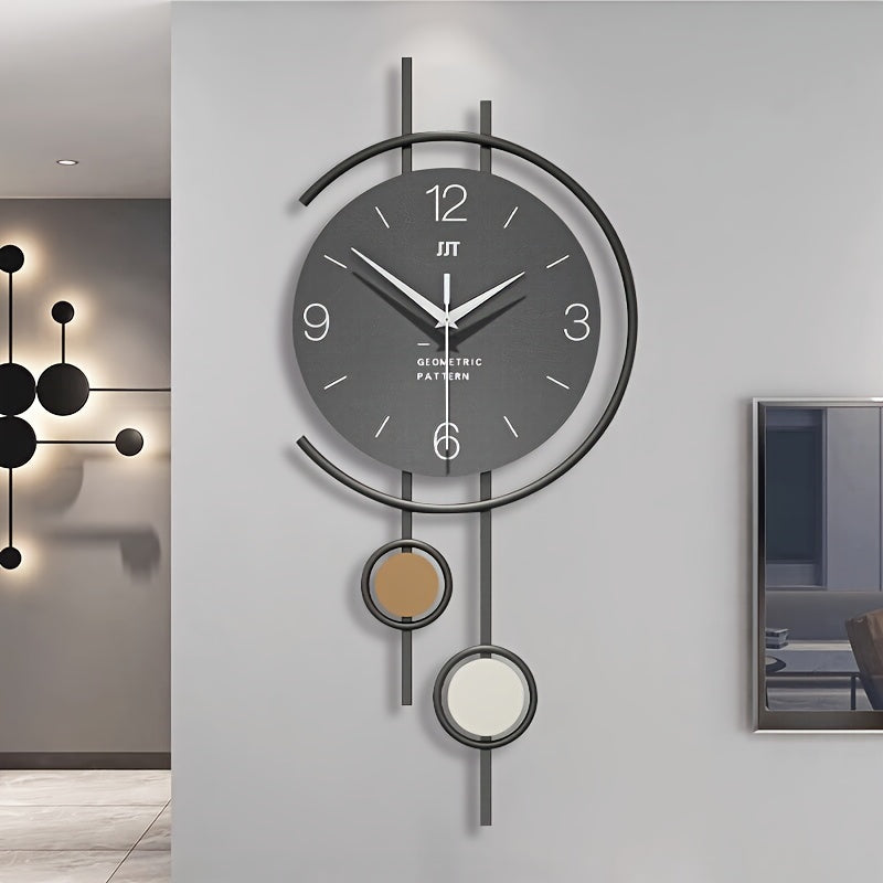 QUIETNORD - Silent Scandinavian wall clock with minimalist iron frame design