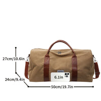 DUFFELLIVA – Washed Vintage Weekender Bag with Multi-Purpose Storage