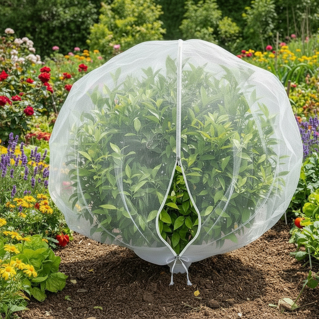 HARVESTNET - Drawstring mesh bags for breathable fruit tree protection