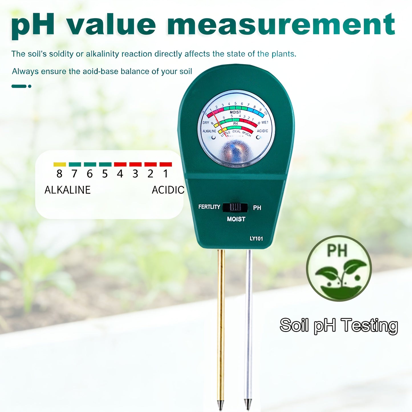 SOILTRIO – Three Way Garden Soil Tester
