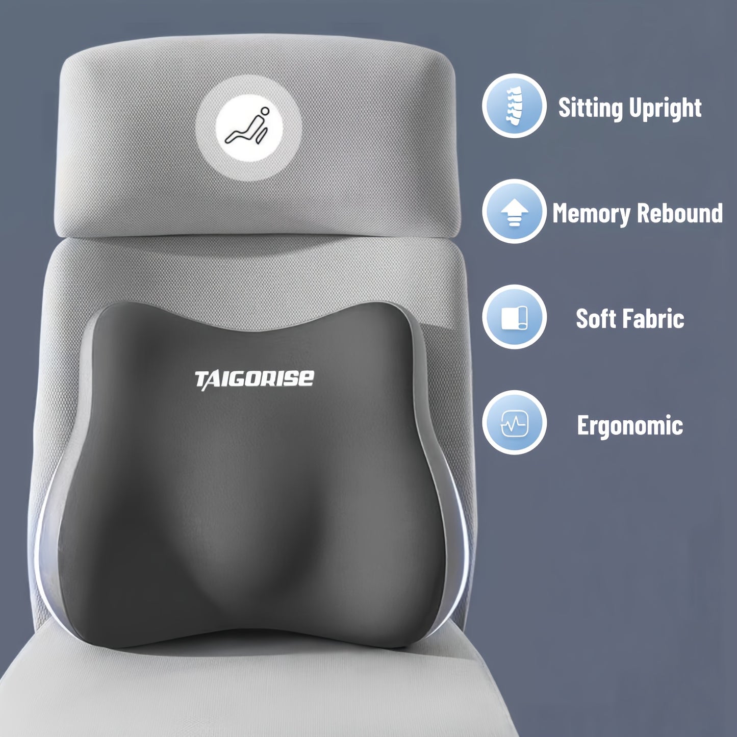 LUMBAREST – Portable Lumbar Support Pillow