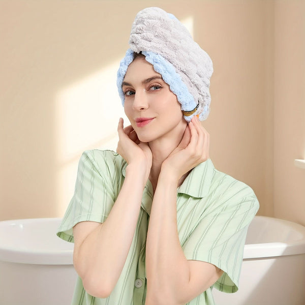 DRYORA – Toalla para el cabello de secado rápido extra grande