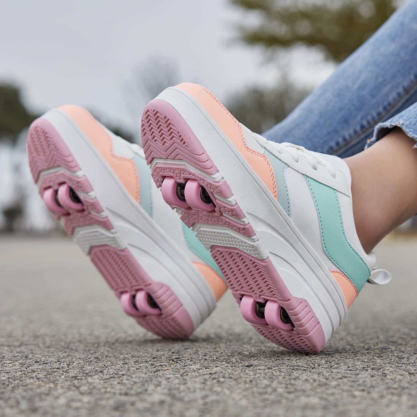 SKATEVIBE – Patchwork Outdoor Walking Sneakers