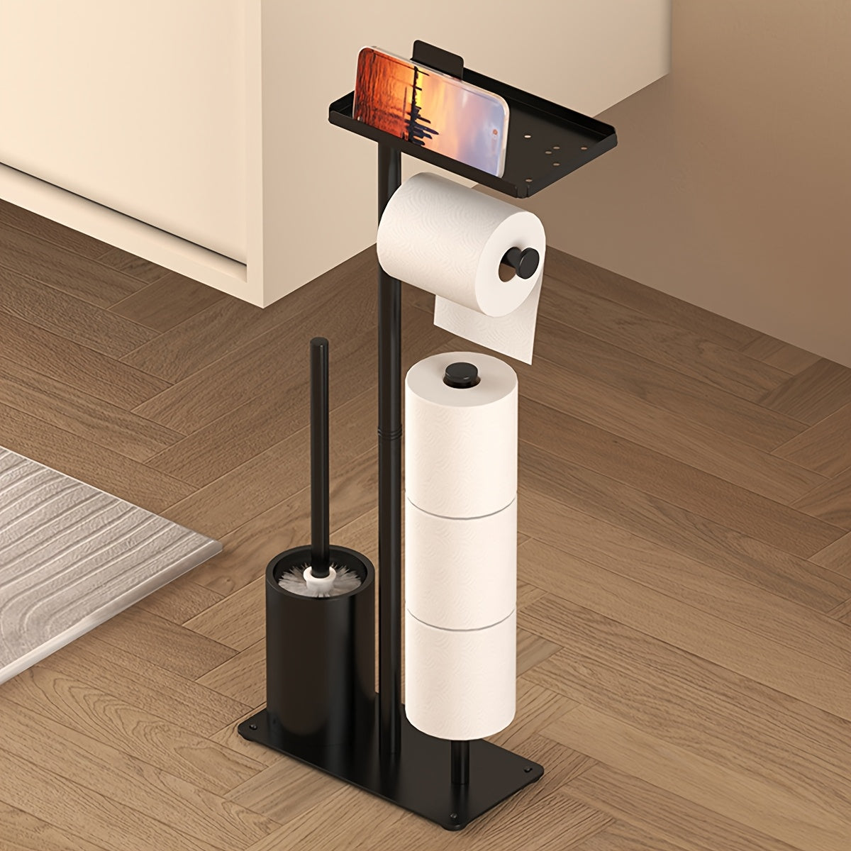 ROLLVEX – Freestanding Tissue Holder with Convenient Storage Space