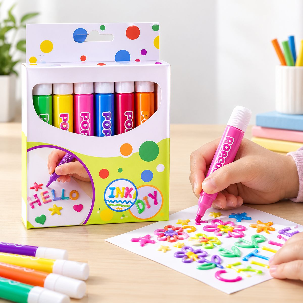 RAISEJOY – Set di penne 3D gonfiabili per creare opere d’arte creative e divertenti