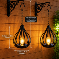 TEARDROPLUX – Hanging Solar Candle Lantern for Outdoor Ambience