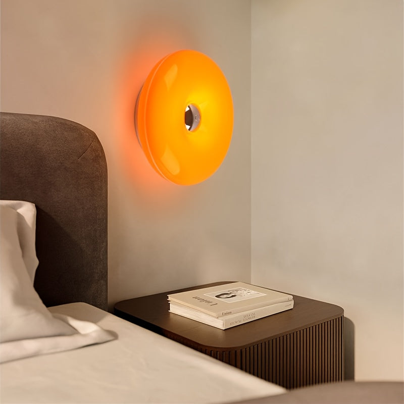 DONULUX – Modern Orange Donut Lamp for Stylish Ambient Lighting