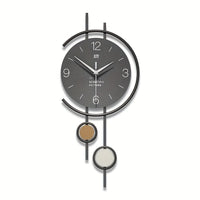 QUIETNORD - Silent Scandinavian wall clock with minimalist iron frame design