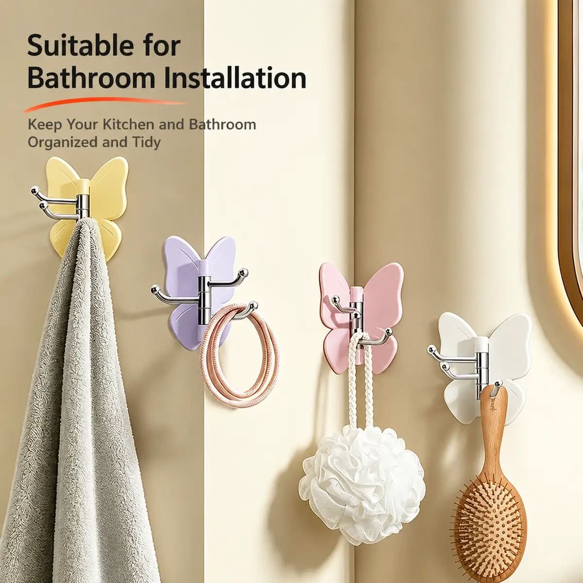 BUTTERSWAY – Swivel Butterfly Hook for Easy No-Drill Hanging
