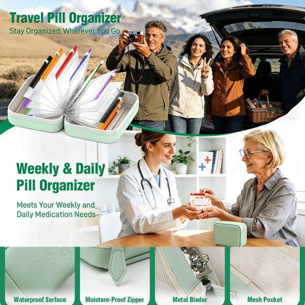 DOSEPACK – Travel Pill Organizer Bag Set for Easy Packing