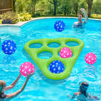 POOLPLAY – Inflatable Triangle Throw Game for Interactive Water Fun