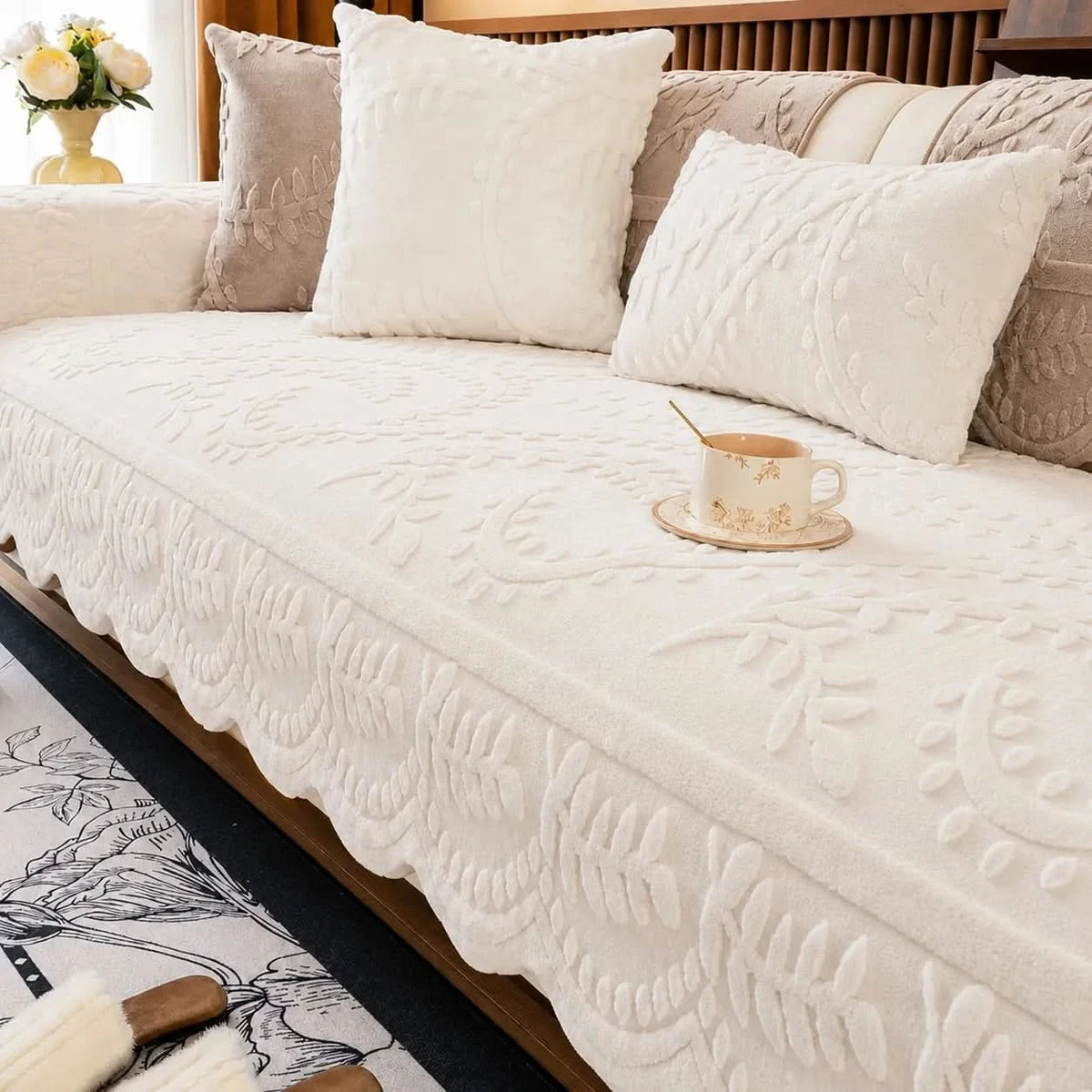 FLORAVUE – Botanical Sofa Cover for Cozy Everyday Living