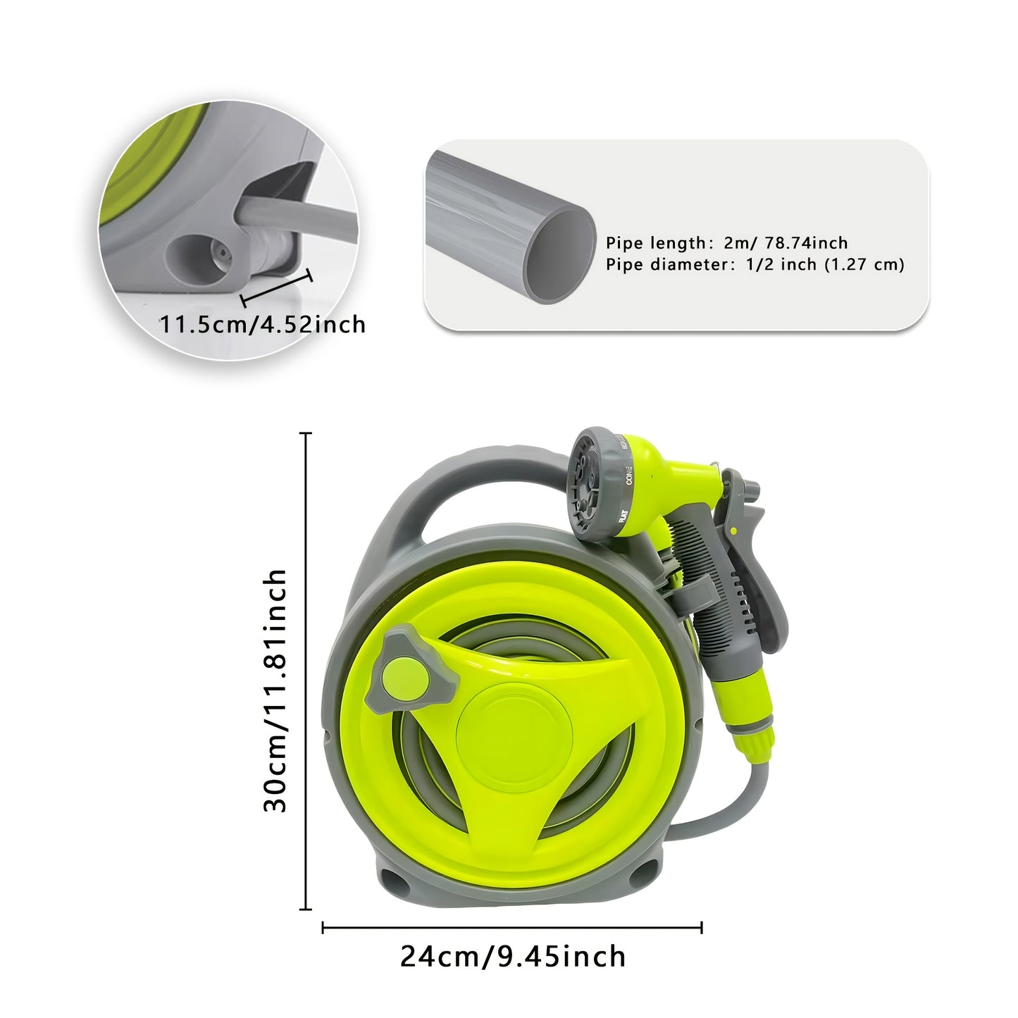 POWERSTREAM – Portable Watering Hose for Outdoor Cleaning and Gardening