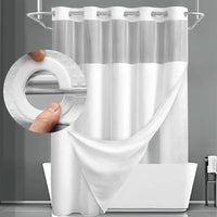 SPAENZA – Waffle Shower Curtain for Spa-Like Calm
