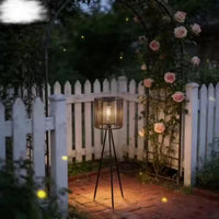 RATTANORA – Handwoven Solar Floor Lamp