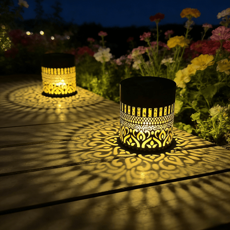MANDALUX – Solar Projection Lamp for Elegant Outdoor Ambience