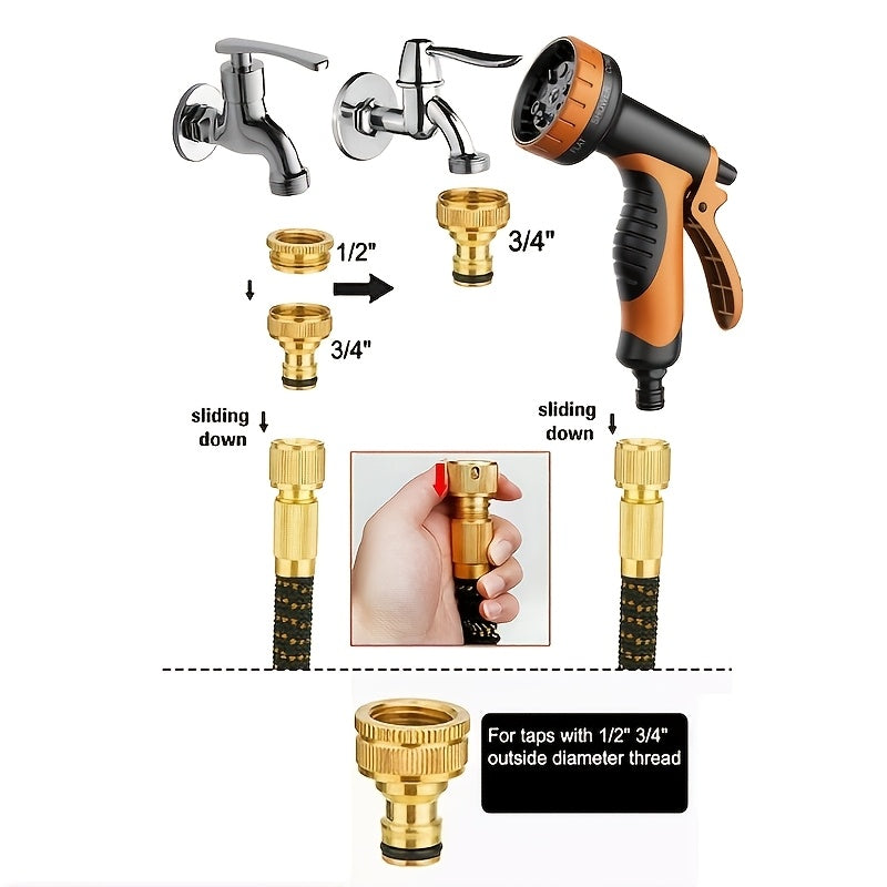 FLEXINOZZ – Garden Hose with 10 Spray Modes for Outdoor Cleaning