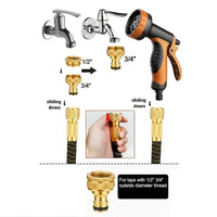 FLEXINOZZ – Garden Hose with 10 Spray Modes for Outdoor Cleaning