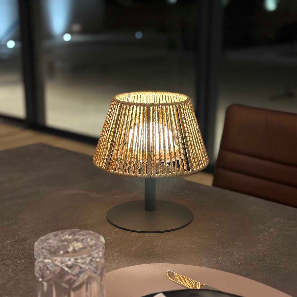 PATIOLIGHT – Indoor Outdoor LED Table Lamp for Warm Relaxing Ambience