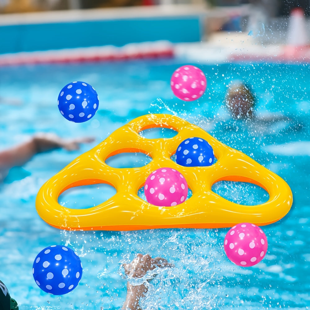 POOLPLAY – Inflatable Triangle Throw Game for Interactive Water Fun