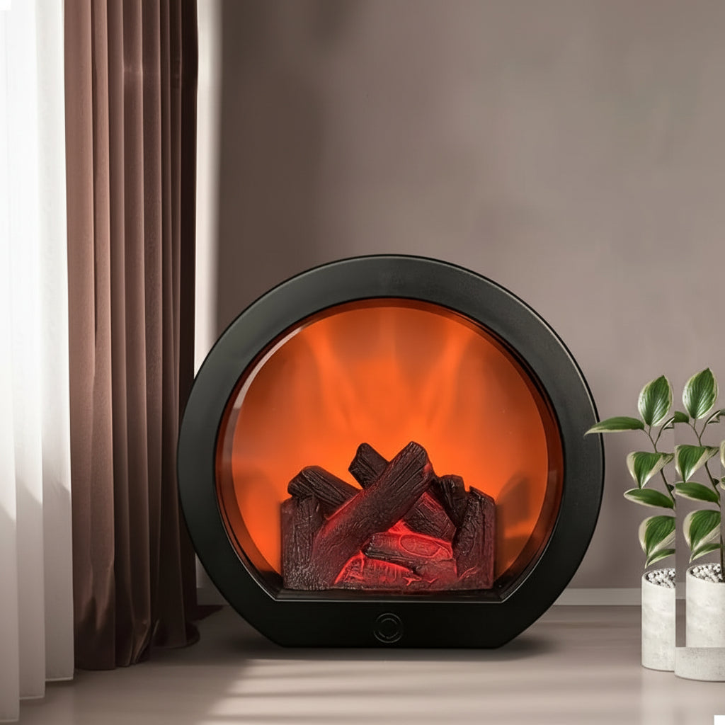 FLAREHEARTH – Vintage Flame Lamp for Cozy Indoor Ambience