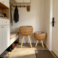 RATTANLUX – Boho Basket Planter Set for Indoor Greenery Styling