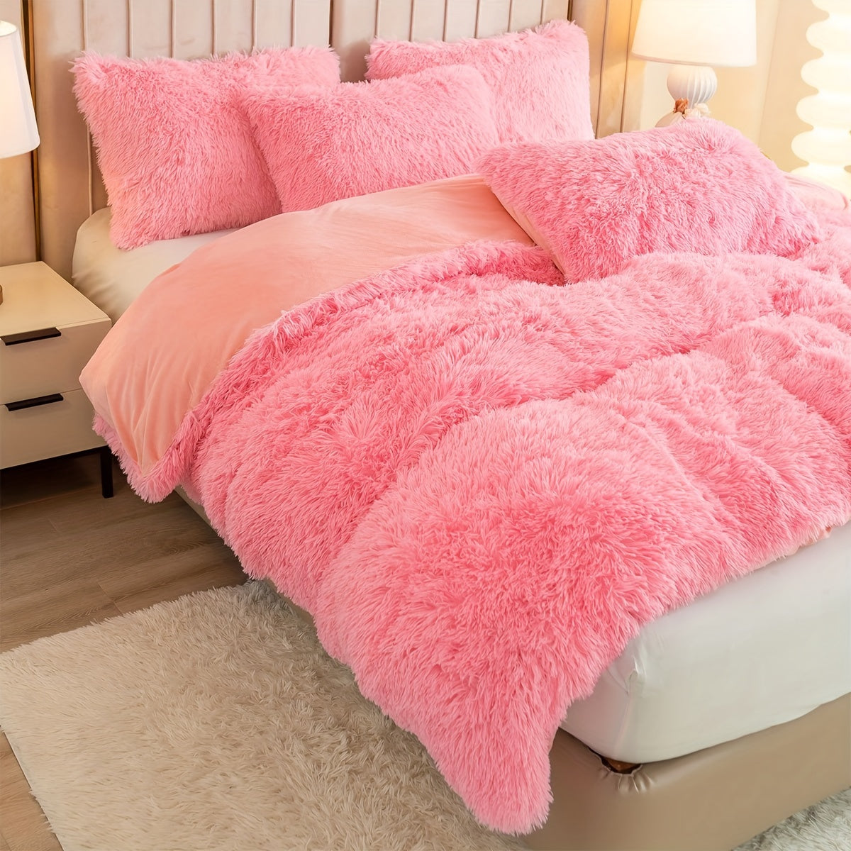 HUECOMFY – Multicolor Cozy Bedroom Duvet Cover Set
