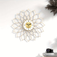 PRESTIGELIVA – Elegant Gold Wall Clock for Modern Interiors