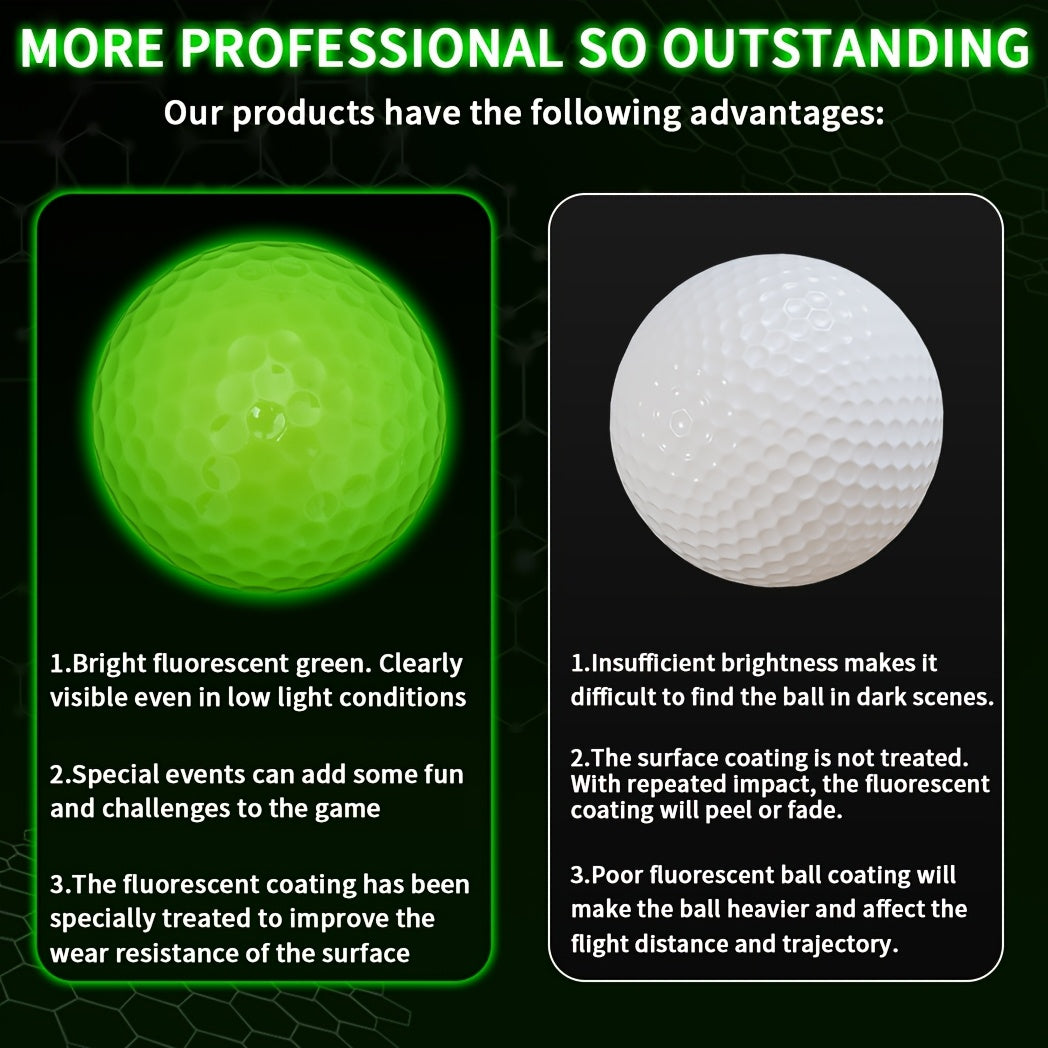 GLOWDRIVE – Fluorescent Night Golf Balls