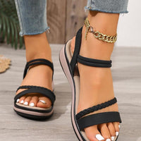 STRAPELLA – Braided Wedge Summer Sandals