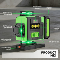 LEVELVEX – 360 Laser Level Tool for Precision Construction Alignment