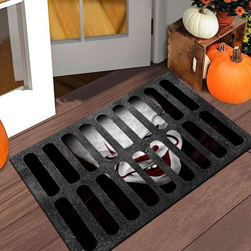 CREEPSTEP – Tappetino d'ingresso spettrale di Halloween per ingressi stagionali inquietanti
