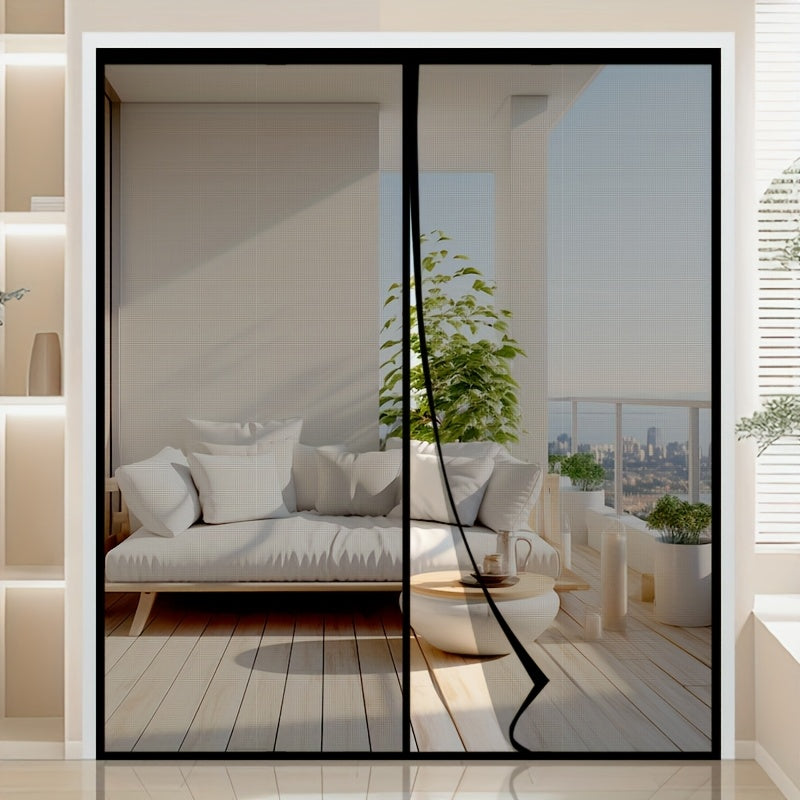 MESHSHIELD - Magnetic mesh door curtain for hands-free insect protection