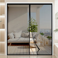 MESHSHIELD - Magnetic mesh door curtain for hands-free insect protection